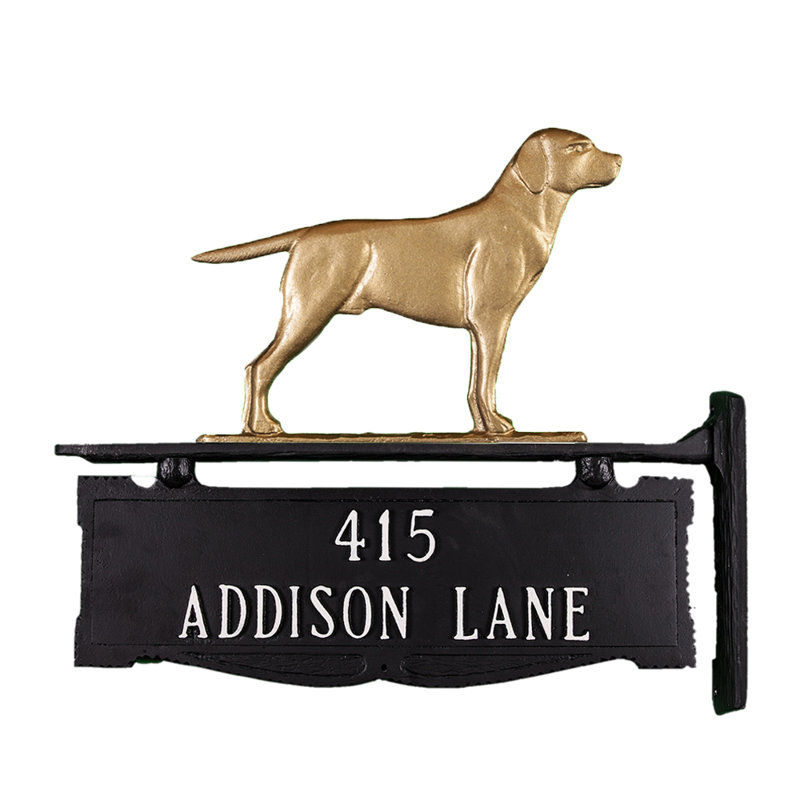 2-Line Address Post, Yes, Gold Bronze