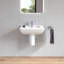 Lavabo de salle de bain mural en céramique avec trop-plein Duravit Starck 3 24 po-10434954