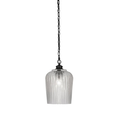 Senga Chain Hung Pendant With 9" Glass