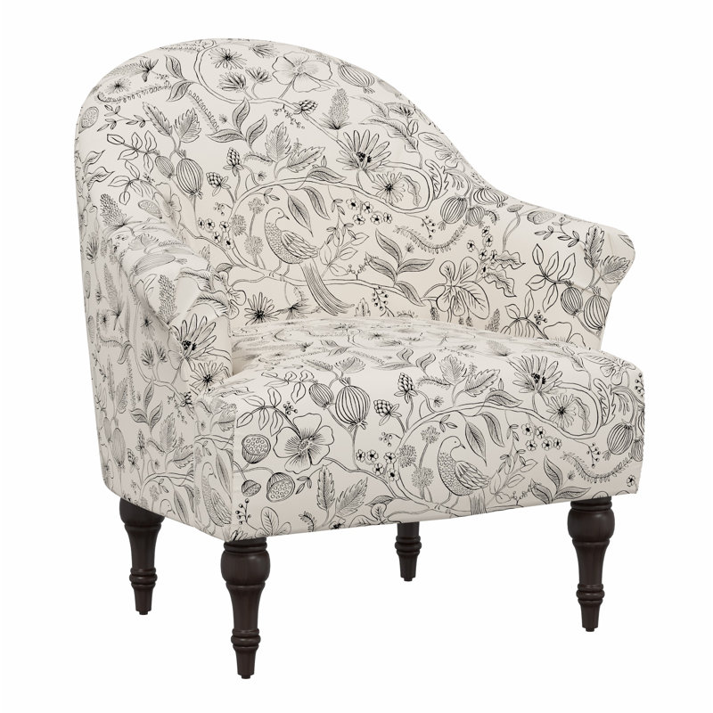 Chaise Josephine, Volière RPC noir et lin crème