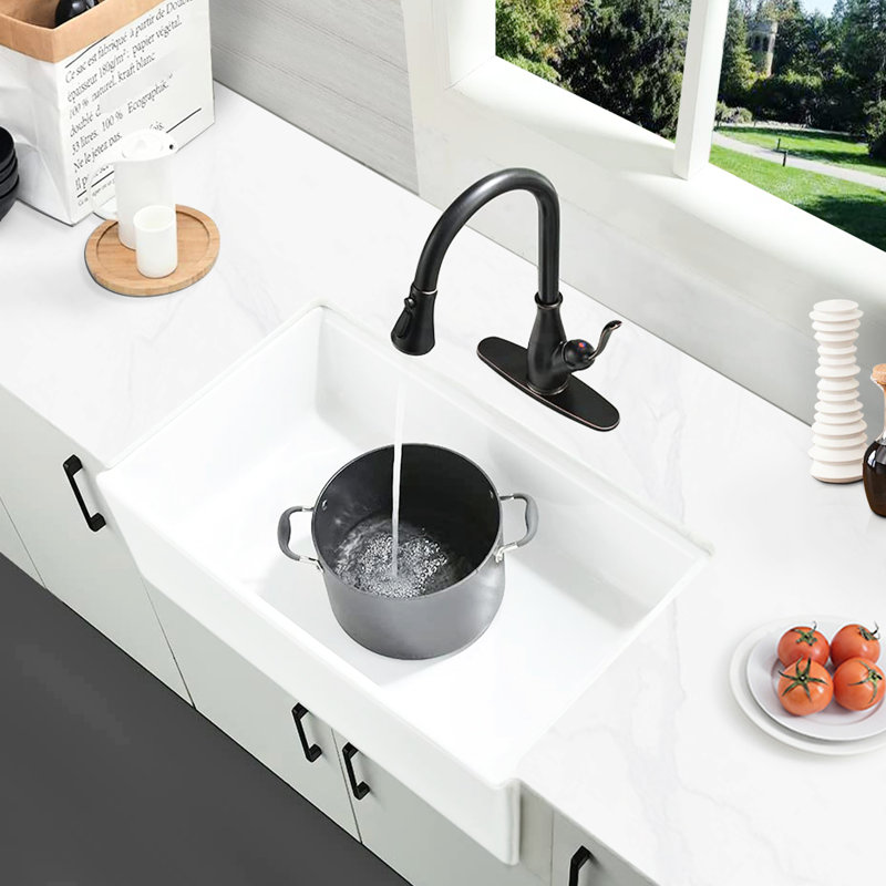 33"X20" Kitchen Sink Workstation - White, Heat , Stain & Scratch Rust-, Noise Minimizing, Easy To Excite Enthusiasm Diversify