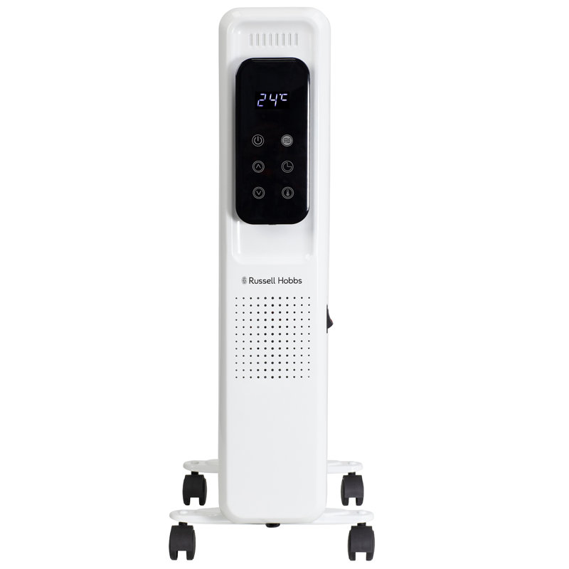 Russell Hobbs Rhofr2521b-d 2.5kw Digital Touch Control 11-fin Oil Filled Radiator, White