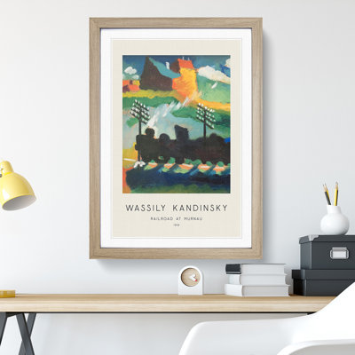 Railroad at Murnau by Wassily Kandinsky - Picture Frame Graphic Art