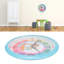 Horloge murale en plastique, motif de dessin animé coloré, à quartz, pour apprendre l'heure, à suspendre dans la chambre d'un enfant ou en classe (bleu).