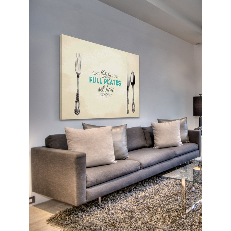 Full Plates - Wrapped Canvas Print, 76cm H x 114cm W