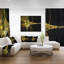 « large fractal », impression sur toile tendue en jaune-18440199