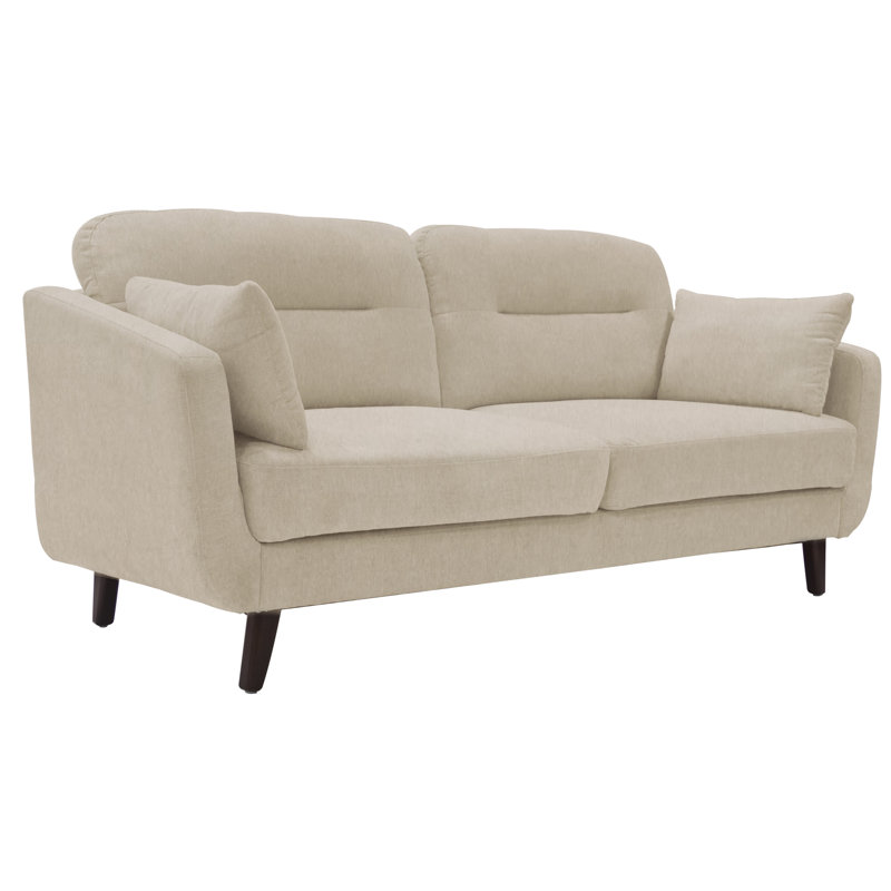 Serta Sierra 73" Linen Flared Arm Sofa, Beige, 35" H x 73" W x 32" D