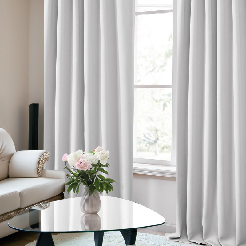 Darlington Room Darkening Curtain Pair, 52" W x 95" L, Platinum