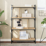 vidaXL Bookcase Engineered wood, metal