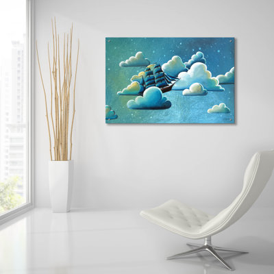 «Astronautical Navigation» par Cindy Thornton, art mural en verre acrylique