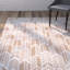 Tapis à chevrons orange / ivoire Paz-20657545