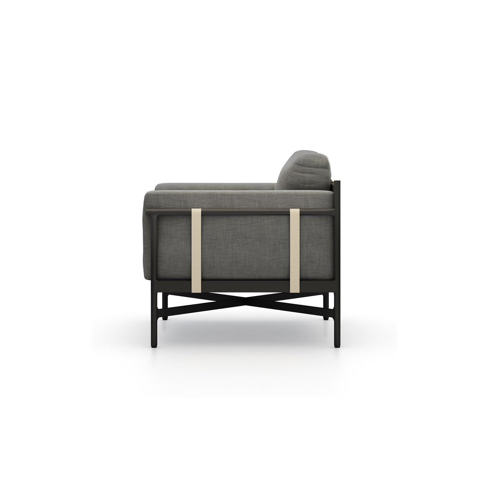 Iffie Aluminum Outdoor Lounge Chair, Venao Charcoal
