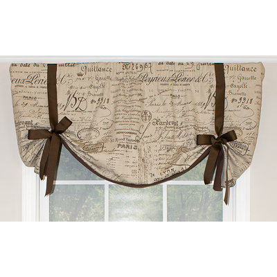Cotton Blend Tie-Up Window Valance