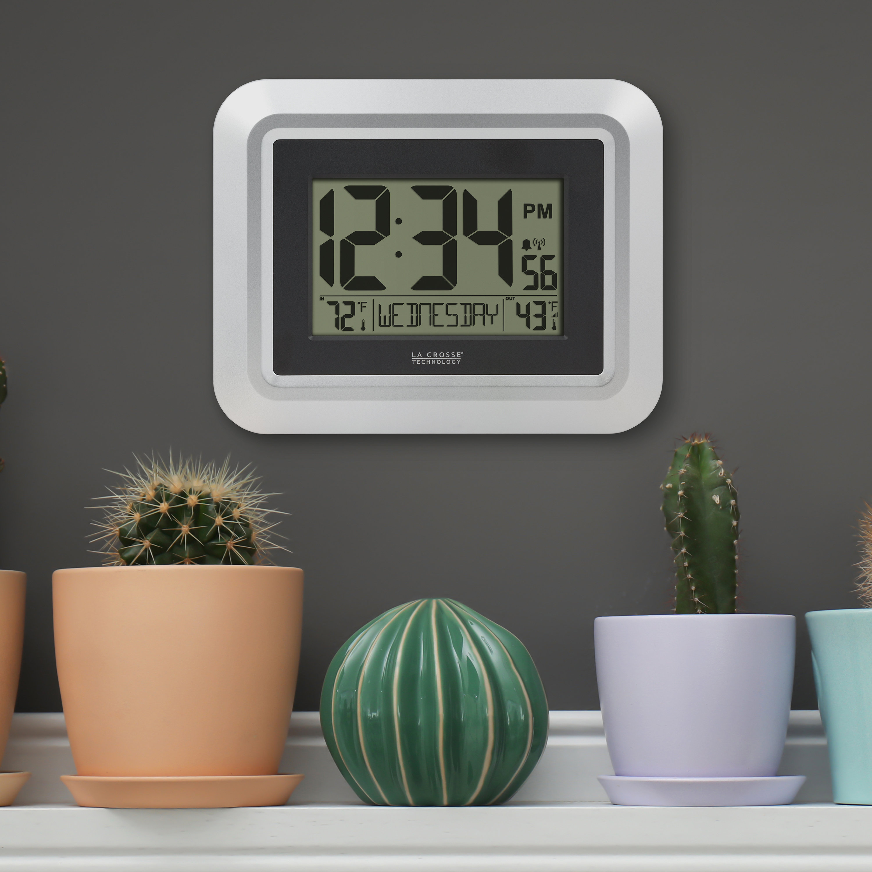 Ebern Designs Philip Atomic Digital Clock Wayfair