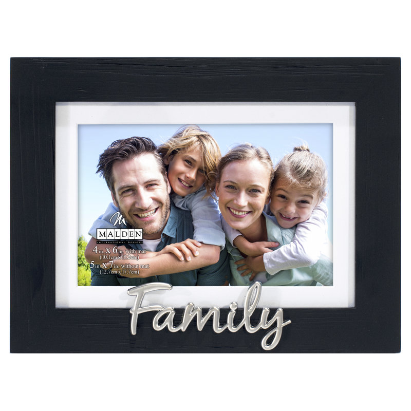 Black Wood Embossed Picture Frame