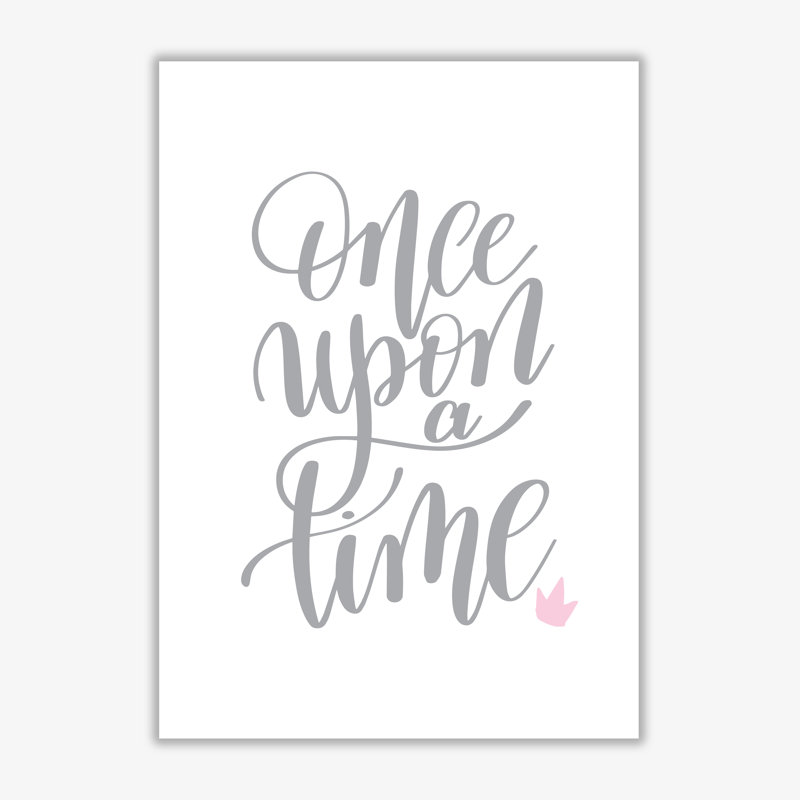 Once Upon A Time - Print, 42 cm H x 30 cm W x 1 cm D, No Frame