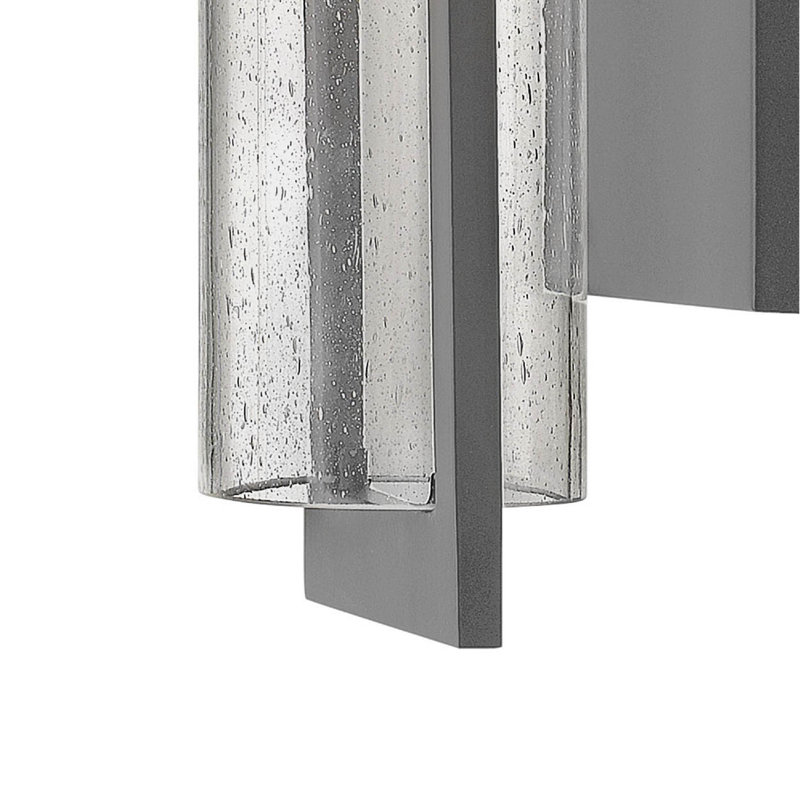 Shelter 1-Light Outdoor Sconce, 20" H x 6.25" W, Hematite, MED