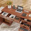 Bureau de direction 55 po avec tiroirs, classeur et prises de courant Clabe-936878503