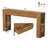 63-inch Solid Wood Console Table With 2 Drawers，Drawer Entryway & Living Room Decor