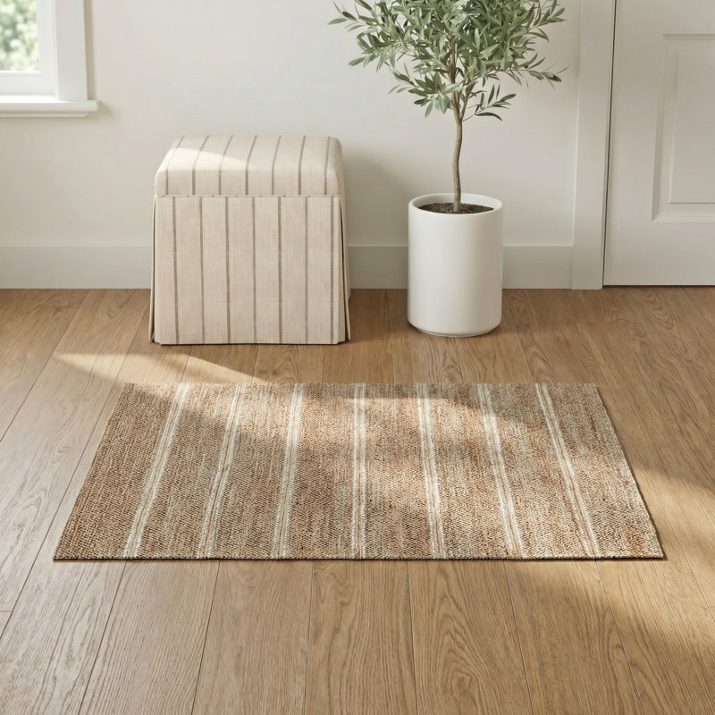 Beamond Striped Indoor Rug, Rectangle 2' x 3'