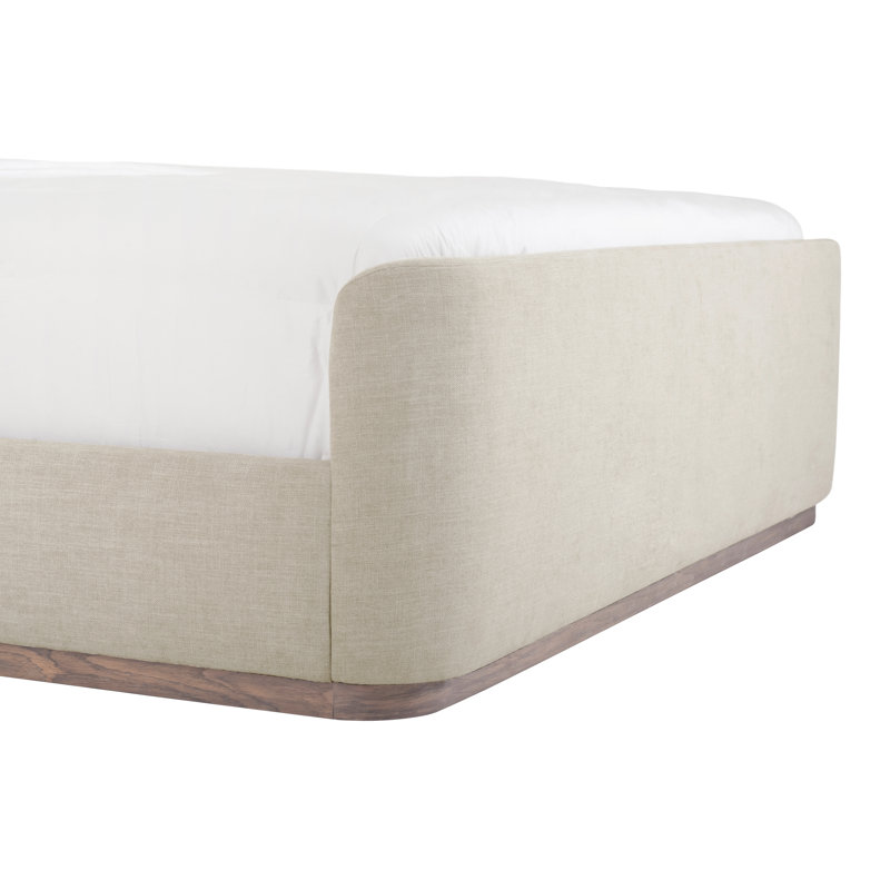Marcus Upholstered Wingback Bed, Queen