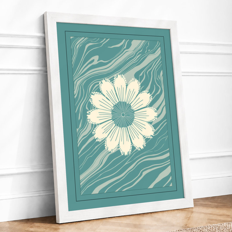 Daisy In Motion Botanical - Print, A3 - 42.0 x 29.7 cm, White