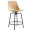 Clean Cut Swivel Stool with Metal Frame-69342295-69342296