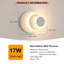 Achna Led Round Rotation Wall Light
