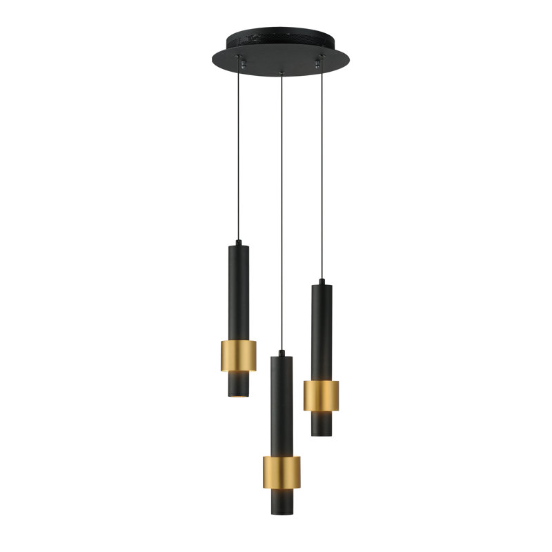 Luminaire grappe suspendu à 3 lumières Aliène