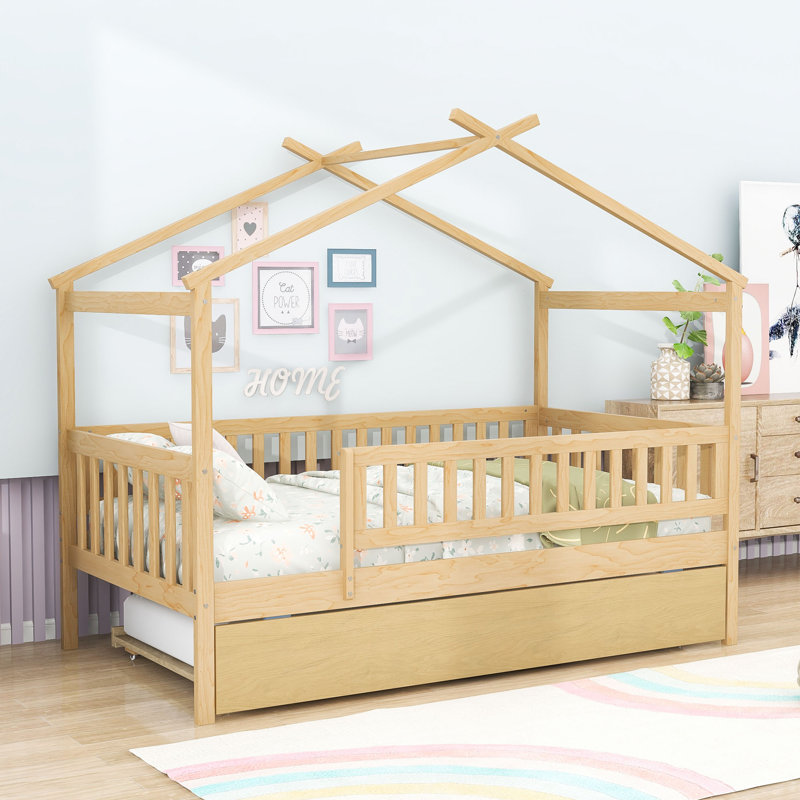 Pontoosuc Wood Daybed with Twin Size Trundle, Natural, Twin