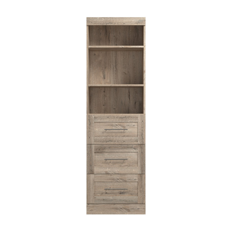 Système d'organisation l 25 po Arlex, Brun rustique