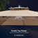 Dermott 10' x 10' Square Cantilever Umbrella (must purchase base separately)