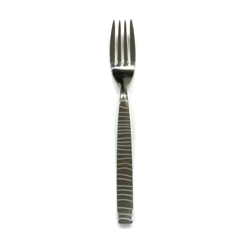 Tigre Dessert Fork - 24 Pieces, Oro-nero