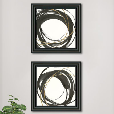 Gilded Enso - ensemble de 2 reproductions de cadres photo
