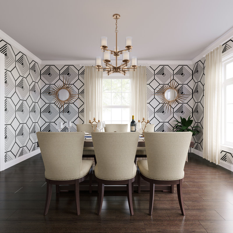 9 lumières 29 po Lustre moderne doré