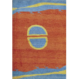Hand Woven Wool Abstract Area Rug