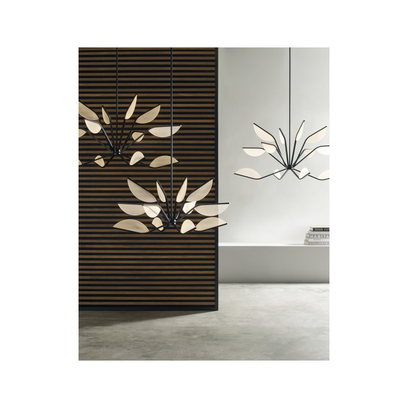Belterra 38 Chandelier, Polished Nickel, 22.5" H x 38" W x 38" D