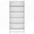5-Tier White Heavy Duty Bookshelf Library Organizer-1578898167