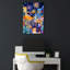 Mexican Life Mexican Festival 2 Colorful Vibrant Abstract City Architecture Wall Art Print 1 Piece Wrapped Canvas Wall Art-1856820935