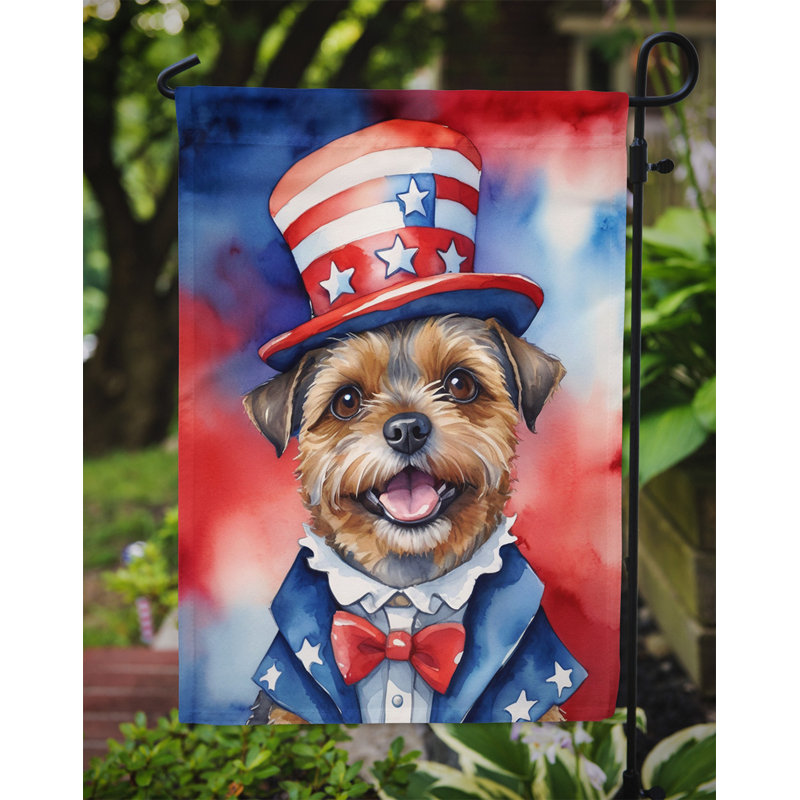 Drapeau patriotique du jardin américain, Border Terrier
