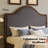 Solid Wood Bed Frame with Upholstered Headboard, Modern Design, No Box Spring Needed-1108145655-1108145653