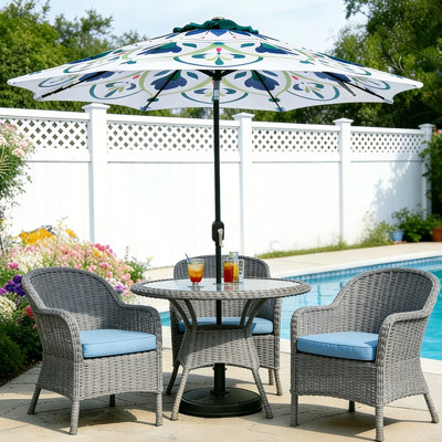 half patio umbrella base Giantex Round | 44 lbs Fillable Half Umbrella Stand with 1.5