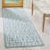 Rodgers Flat Weave Banana Silk/Wool/Cotton Geometric Rug in Seafoam/Ivory
