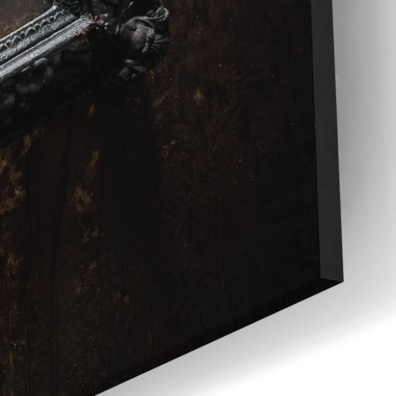 «Burned Frame» par Roman Robroek, art mural en verre acrylique, H 12 po x l 16 po x P 0,13 po