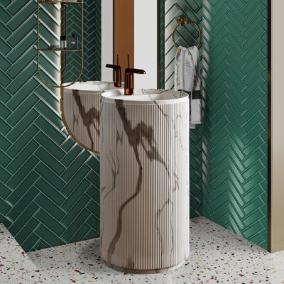 Lavabo de salle de bain 34 po