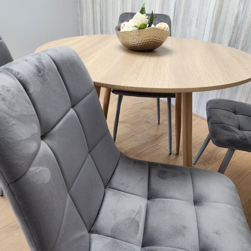 Sylvan 4 - Person Dining Set, Grey