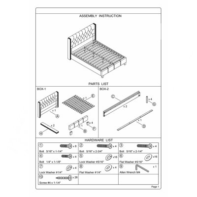 Full Size Bed 1pc  Bed Set Silver Faux Leather Upholstered Tufted Bed Frame Headboard Bedroom Furniture