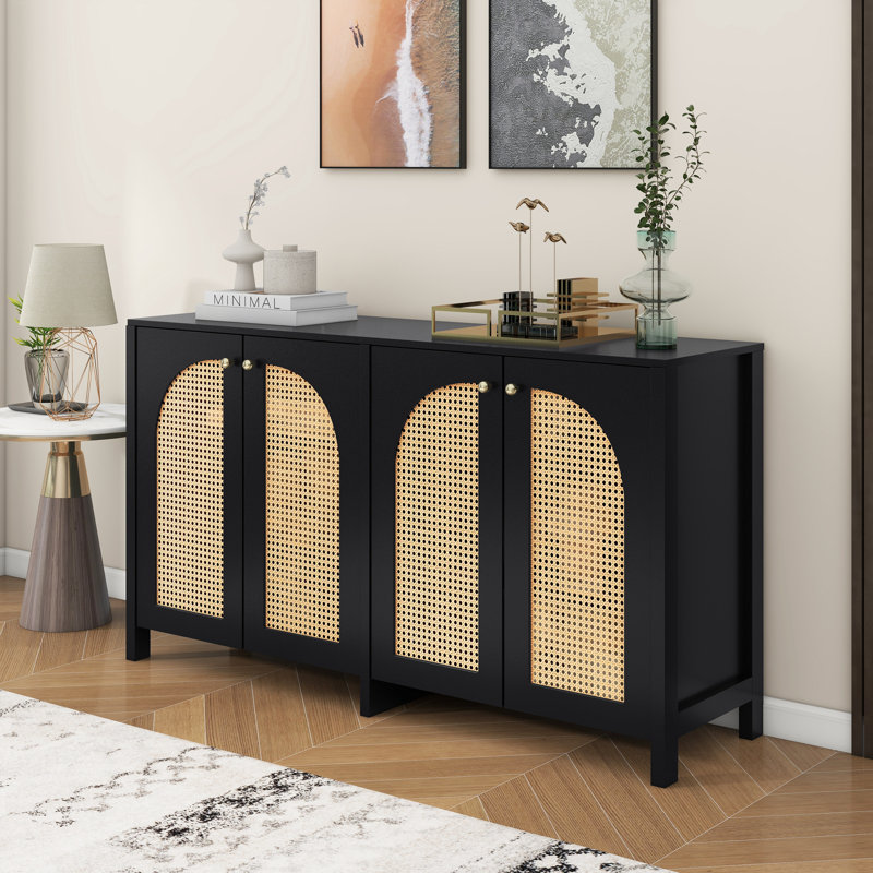 145cm Sideboard, Black