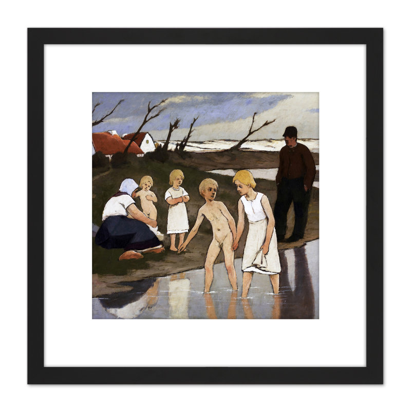 Bathing Children by Eugène Laermans - Single Picture Frame Painting