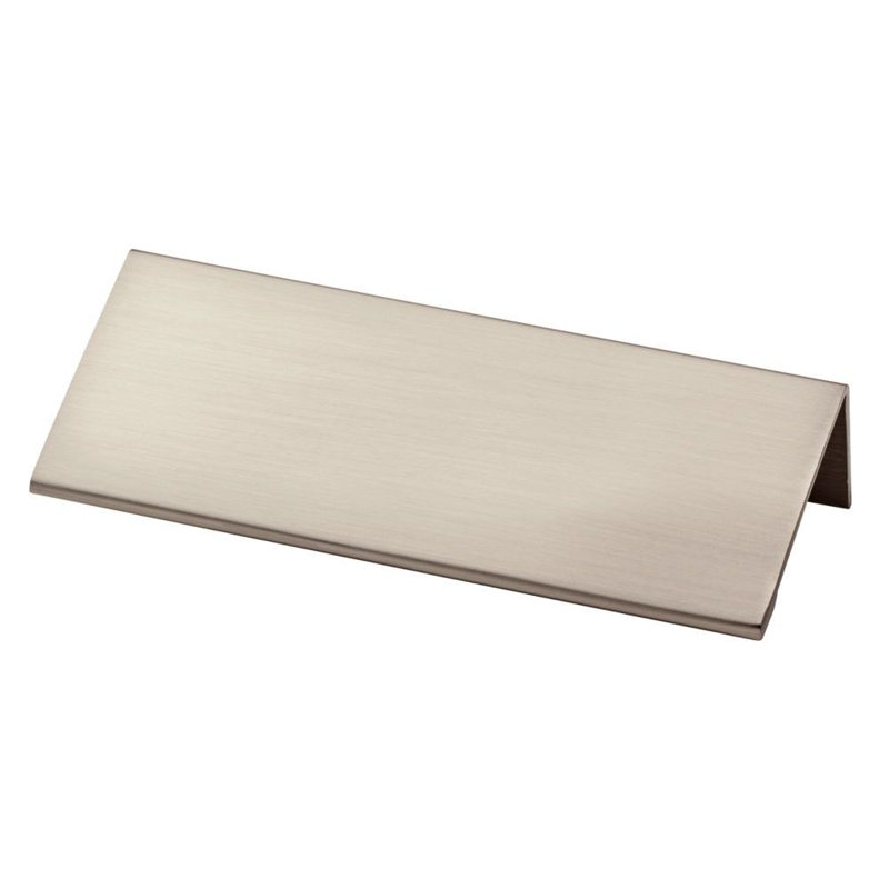 Modern Edge 3" Center to Center Finger Pull, Satin Nickel, 3"